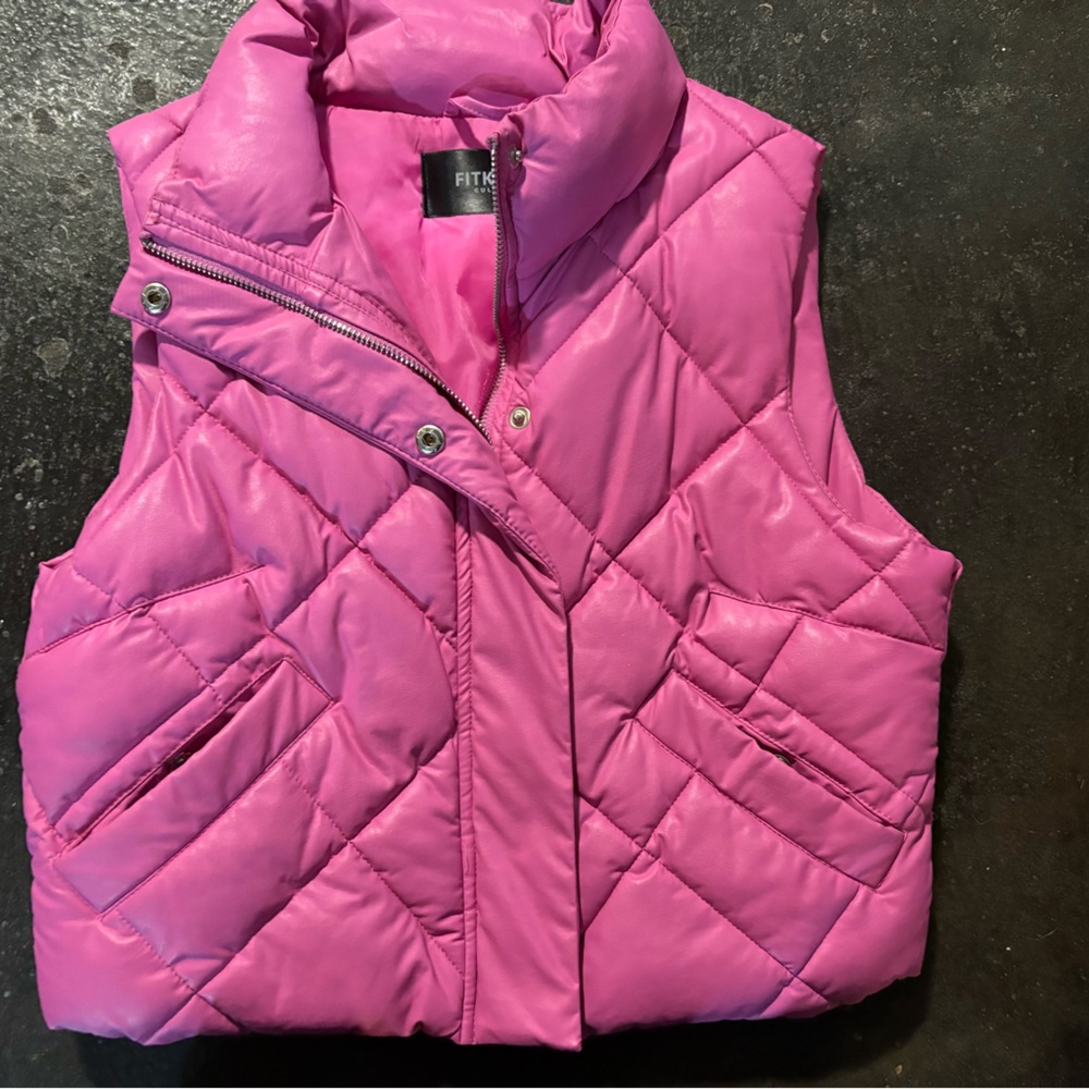 Fit Kitty Pink Quilted Puffer Vest